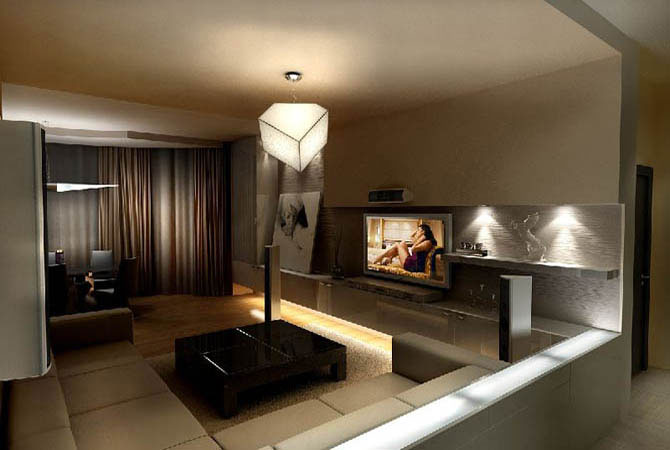 материаловедение дизайн гостиной комнаты