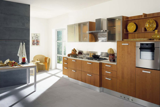дизайн совмещенной комнаты с кухней