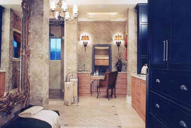 интерьеры ванных комнат с кафельной плиткой