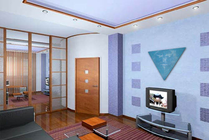 дизайн интерьера малогабаритной гостиной комнаты